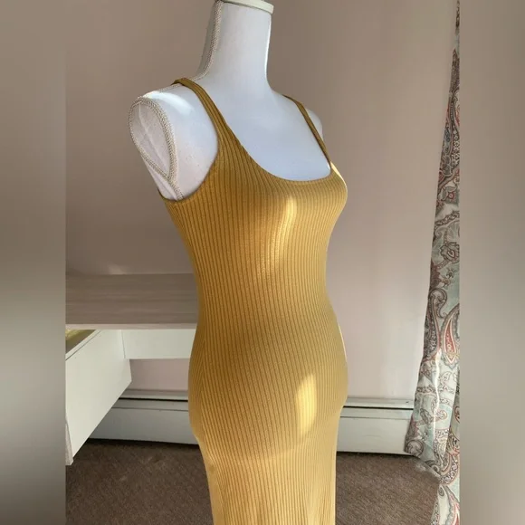 strapless open back dress Plus Size Ribbed Bodycon Maxi Dress
